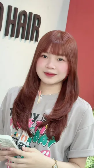 Nâu cam + Hair Cut Layer